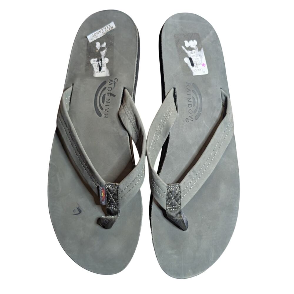 New Rainbow Gray Sandals Mens XXXL 13.5-15